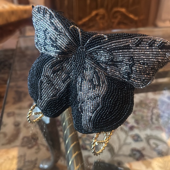 Neiman Marcus Accessories - Neiman Marcus mini purse Black Beaded
